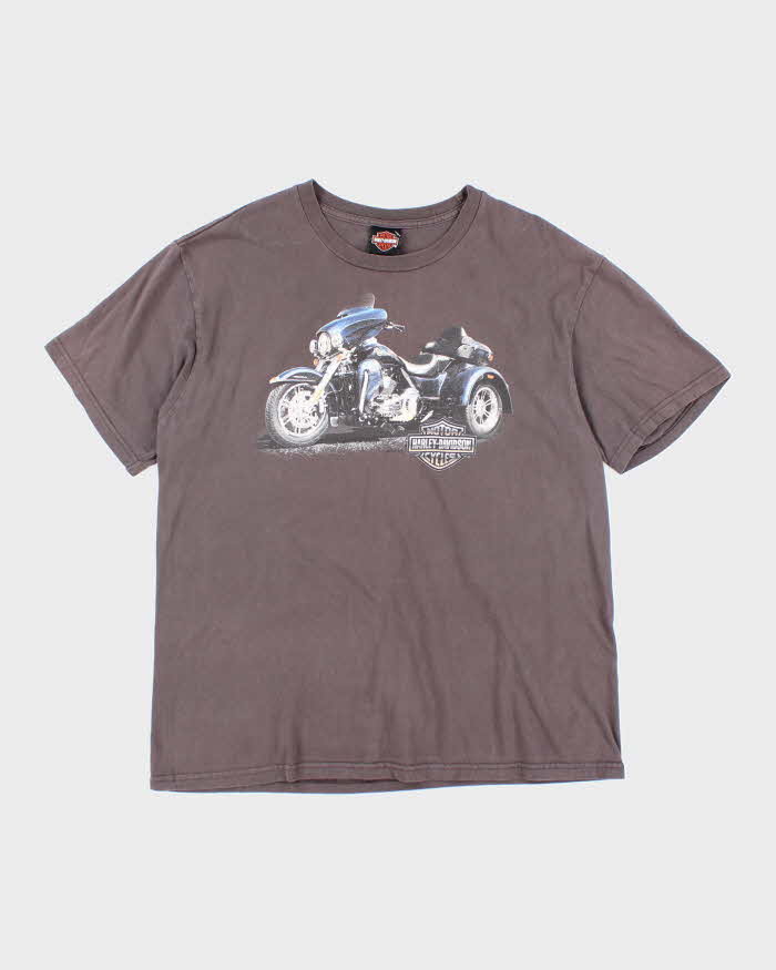 Vintage Harley Davidson Motorbike Graphic T-Shirt - XL