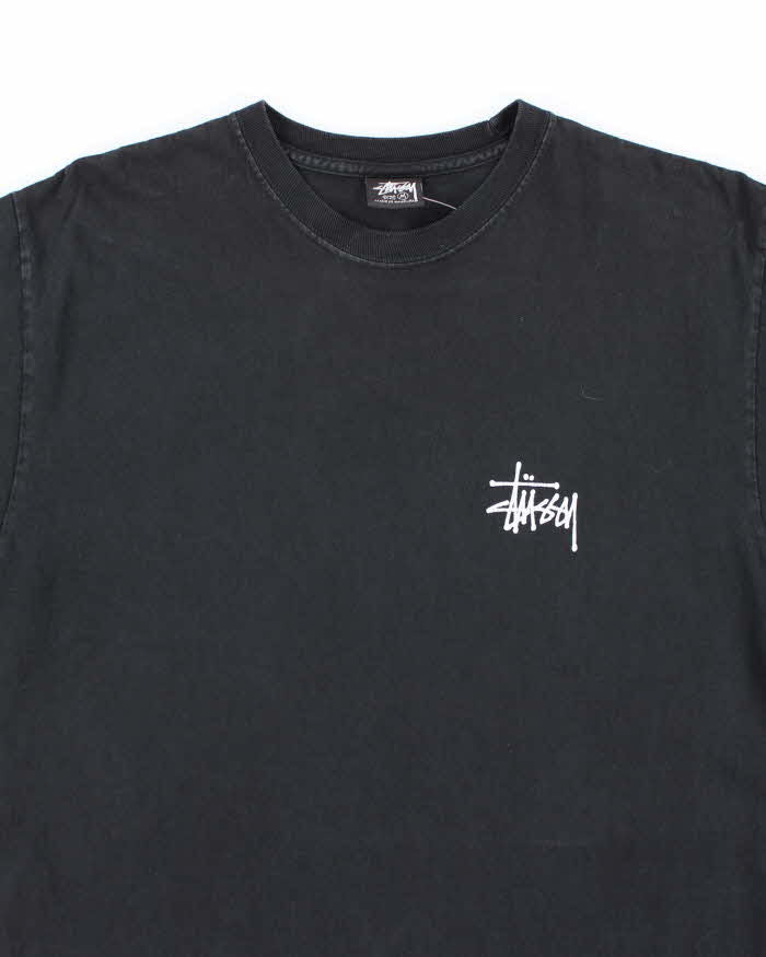 Vintage 2000's Stussy Spell Out Graphic T-Shirt - M