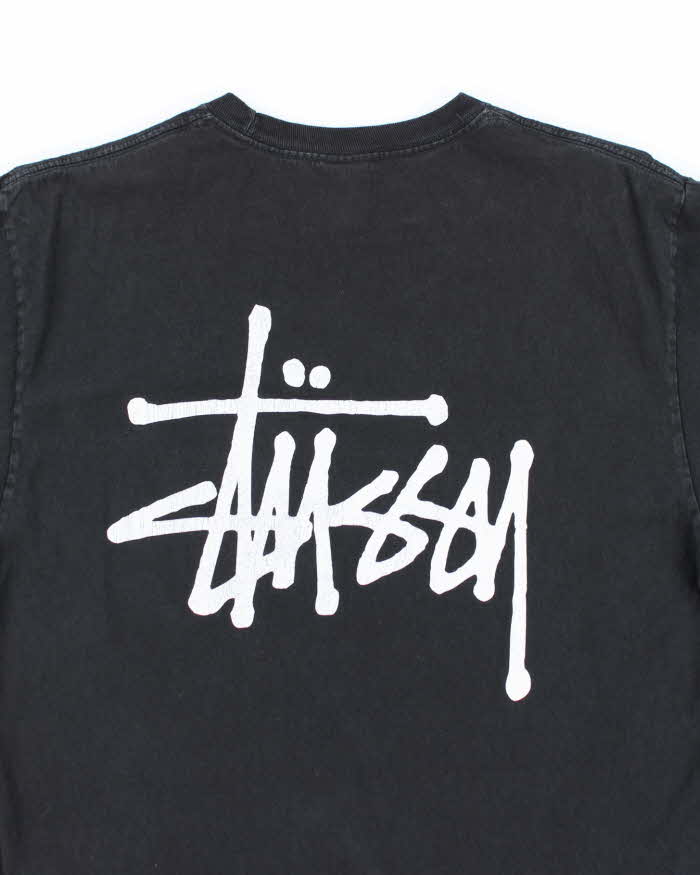 Vintage 2000's Stussy Spell Out Graphic T-Shirt - M