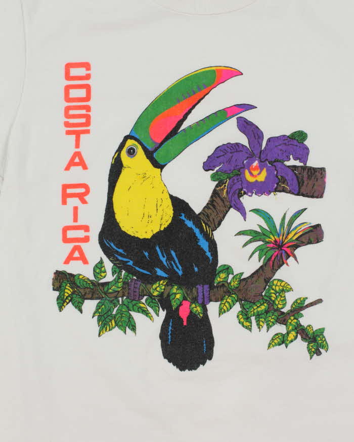 Vintage 90's Costa Rica Toucan Souvenir Graphic T-Shirt - L