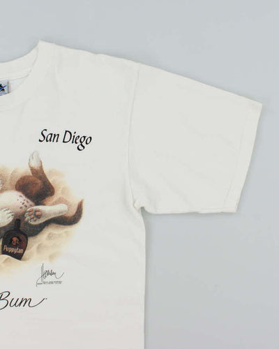 Vintage 90's Dan Diego Puppy Dog Graphic T-Shirt - L