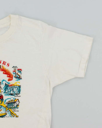 Vintage 80's Fairbanks Alaska Map Graphic T-Shirt - L