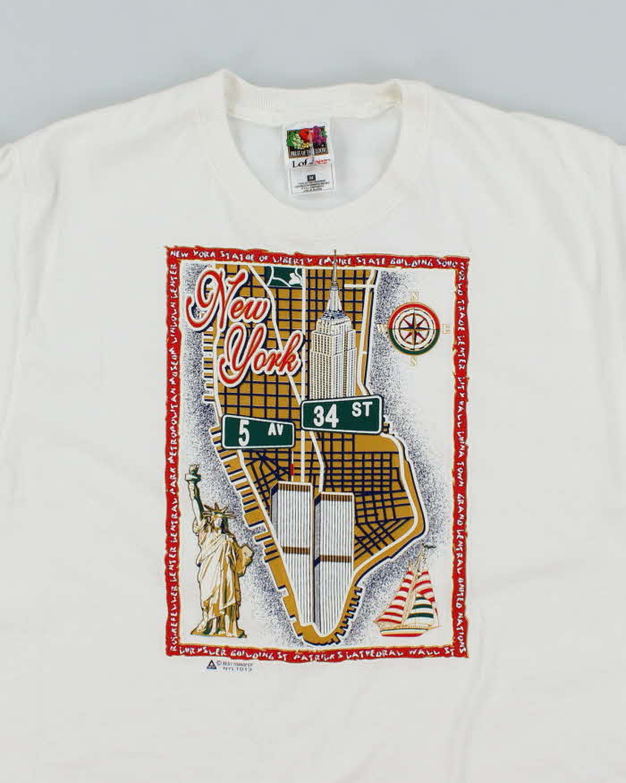 Vintage 90's New York City Souvenir Graphic T-Shirt - M