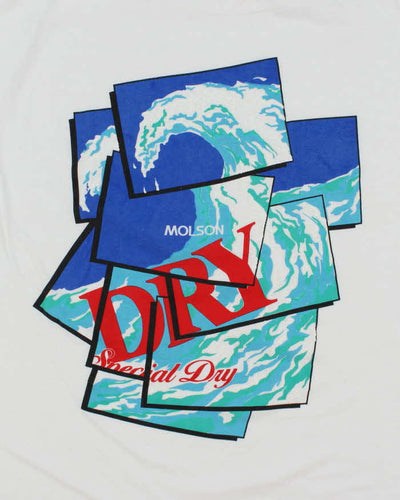 Vintage 90's Molson Dry Beer Graphic T-Shirt - XL