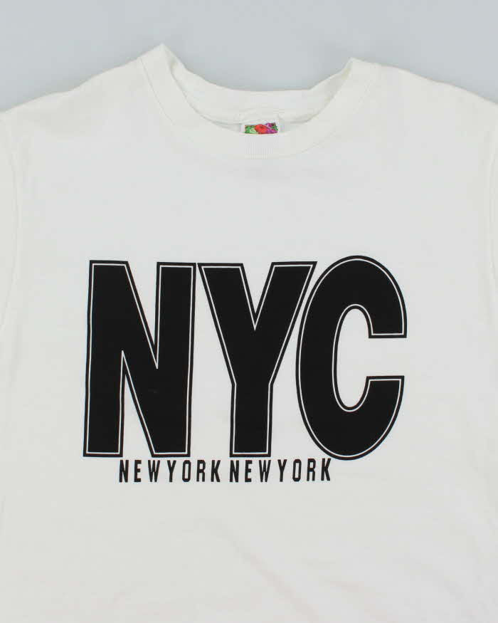 Vintage 90's NYC Spell Out Graphic T-Shirt - M