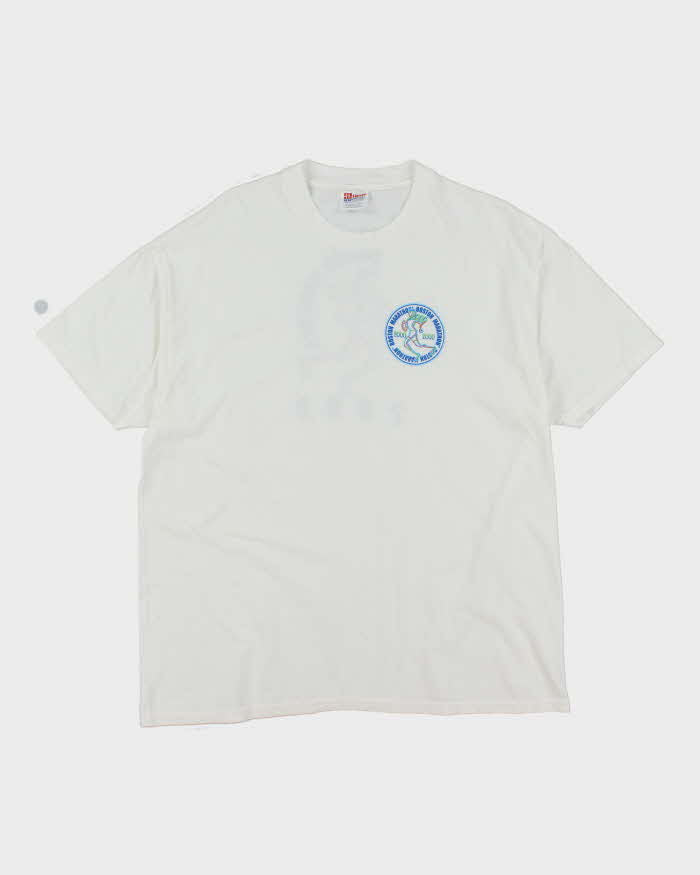 Vintage 2000's Boston Marathon Graphic Oversized T-Shirt - XL