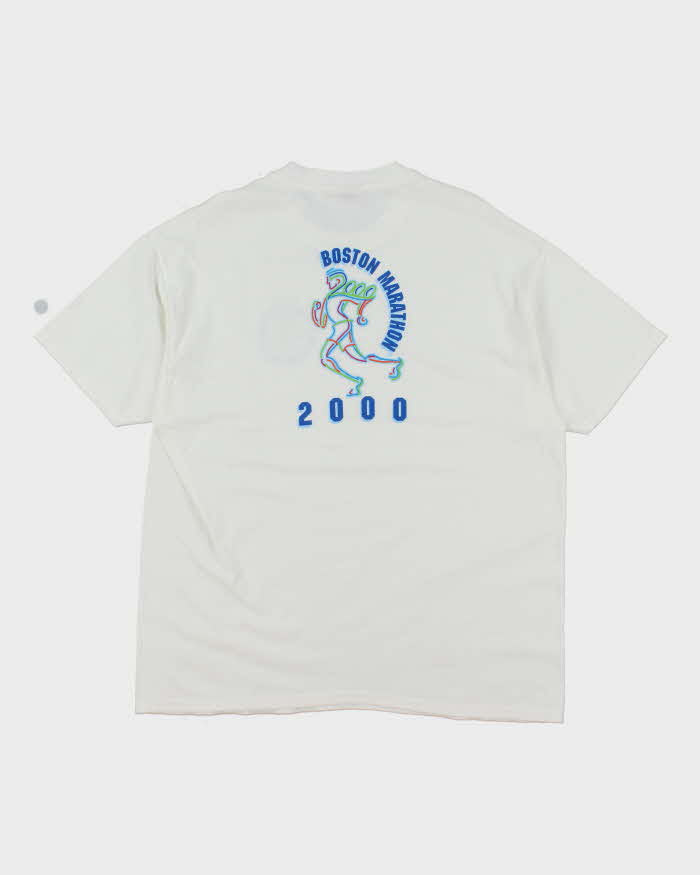 Vintage 2000's Boston Marathon Graphic Oversized T-Shirt - XL