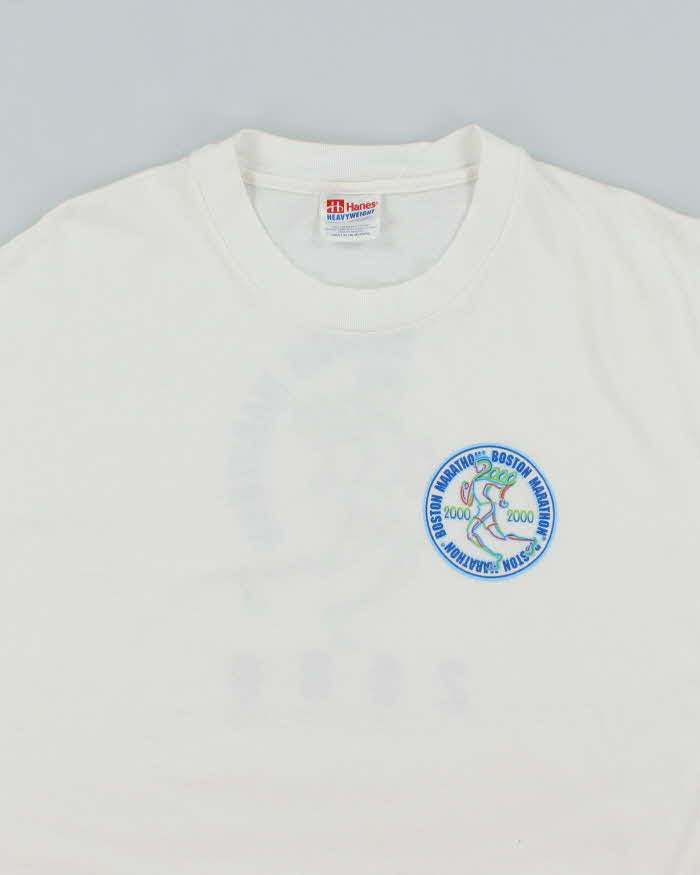 Vintage 2000's Boston Marathon Graphic Oversized T-Shirt - XL