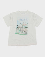 Vintage 90's Roma Italy Graphic Souvenir T-Shirt - M