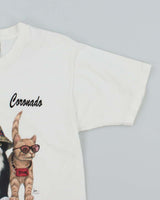 Vintage 90's Beach Bums Cat Graphic T-Shirt - M
