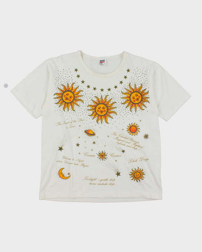 Vintage 90's Single Stitch Sun Graphic T-Shirt - L