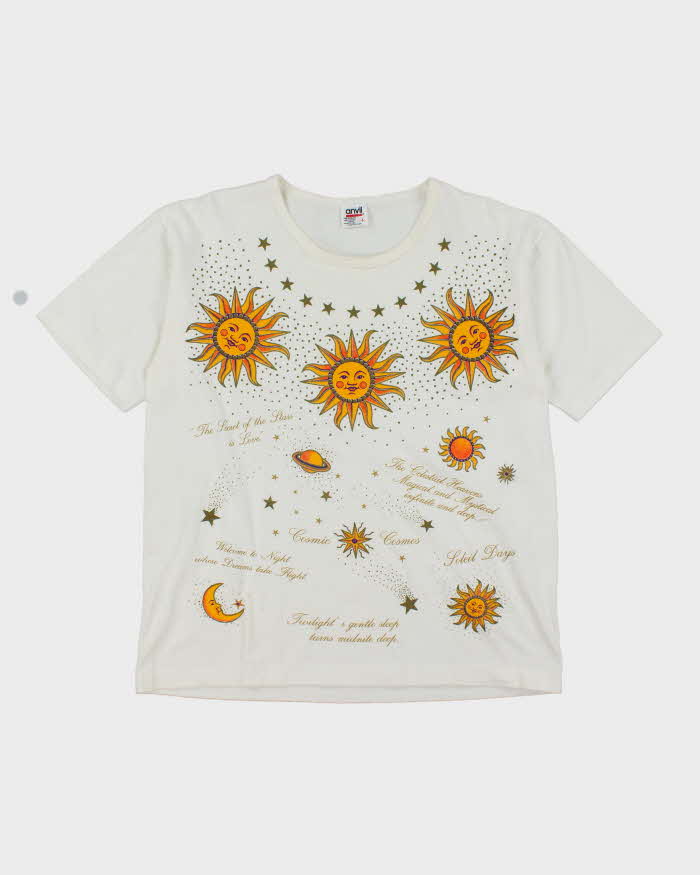 Vintage 90's Single Stitch Sun Graphic T-Shirt - L