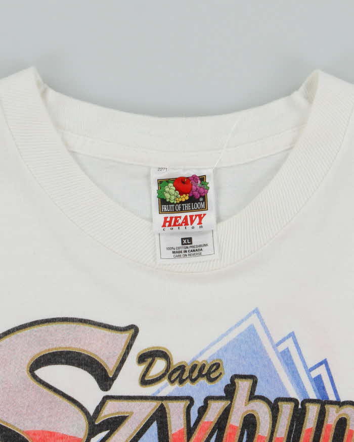 Vintage 90's Dave Szybunka Car Racing T-Shirt - XL