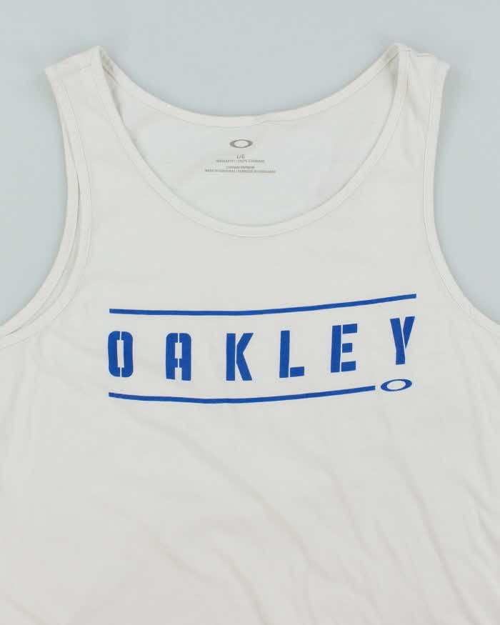 Vintage 2000's Oakley Spell Out Graphic Vest - L