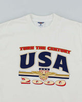 Vintage Y2K USA Millennium Graphic T-Shirt - L
