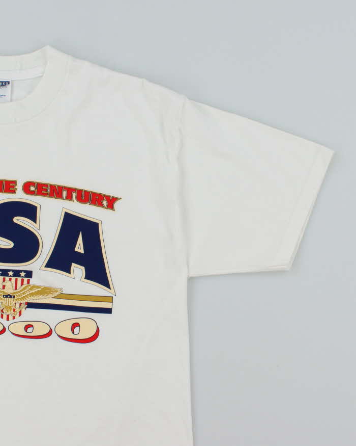 Vintage Y2K USA Millennium Graphic T-Shirt - L