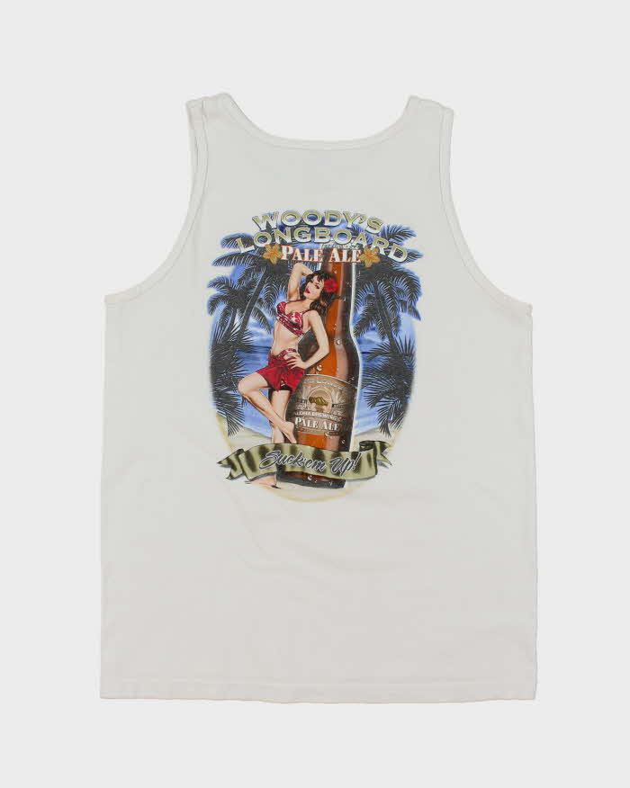 Vintage Y2K Aloha Brewing Graphic T-Shirt - M