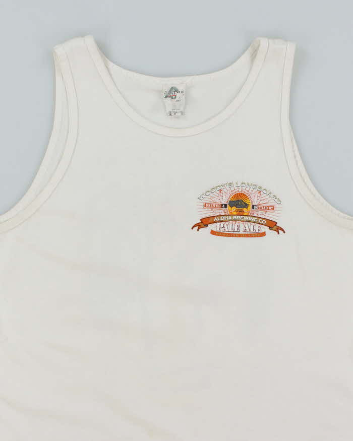 Vintage Y2K Aloha Brewing Graphic T-Shirt - M