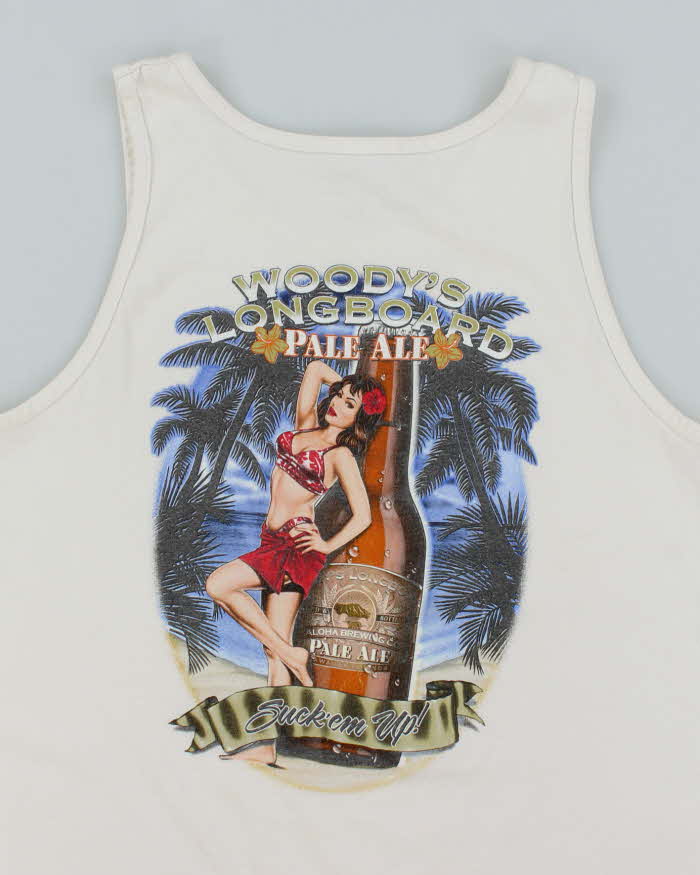 Vintage Y2K Aloha Brewing Graphic T-Shirt - M