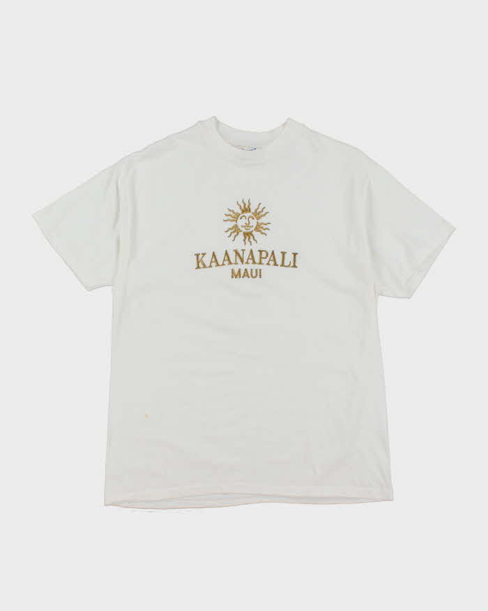 Vintage 90's Maui Embroidered Graphic T-Shirt - L