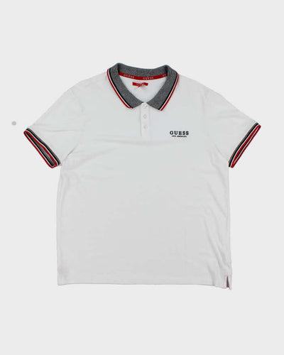 Vintage 2000's Guess Embroidered Logo Polo Shirt - XL