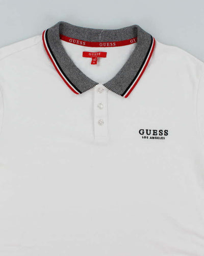 Vintage 2000's Guess Embroidered Logo Polo Shirt - XL