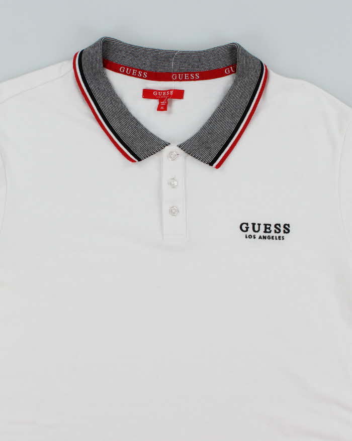 Vintage 2000's Guess Embroidered Logo Polo Shirt - XL