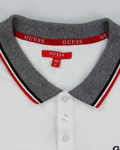 Vintage 2000's Guess Embroidered Logo Polo Shirt - XL