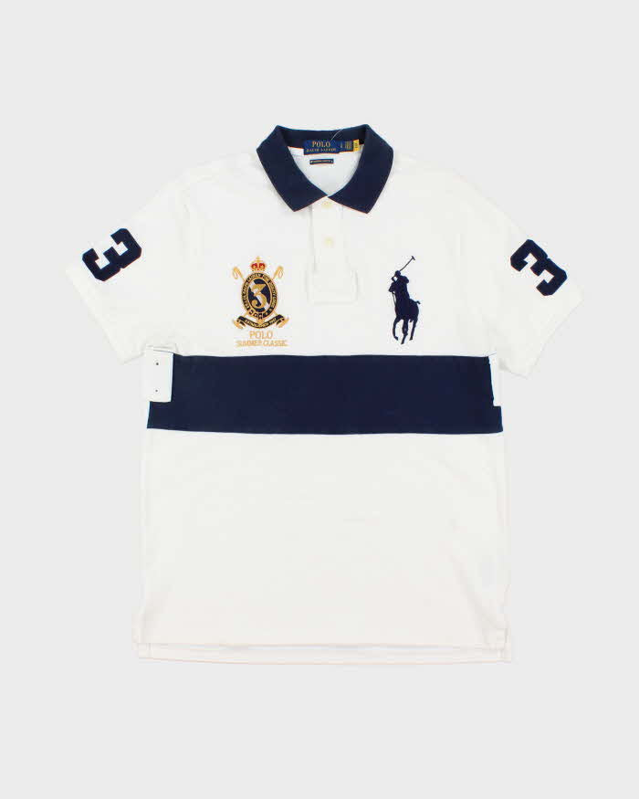 Vintage 2000's Ralph Lauren Big Horse Embroidered Polo Shirt - L