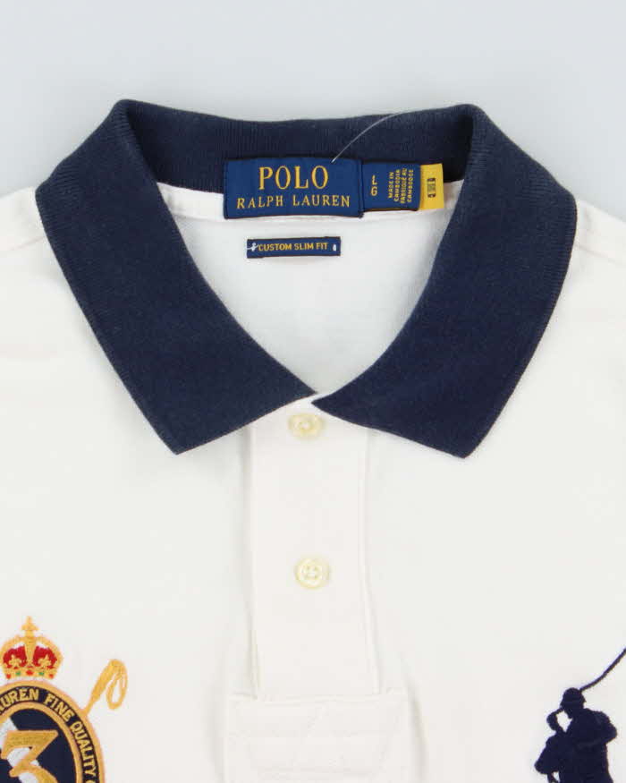 Vintage 2000's Ralph Lauren Big Horse Embroidered Polo Shirt - L