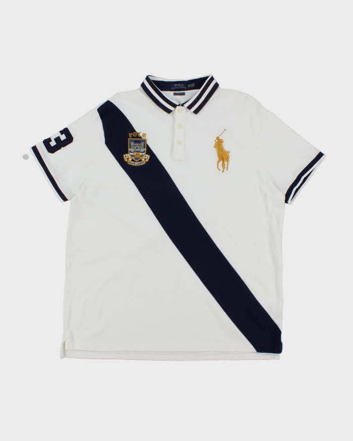 Vintage 2000's Ralph Lauren Big Horse Embroidered Polo Shirt - XXL