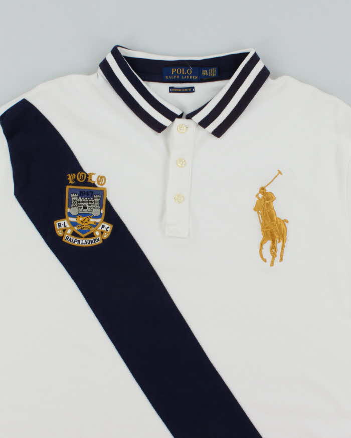 Vintage 2000's Ralph Lauren Big Horse Embroidered Polo Shirt - XXL