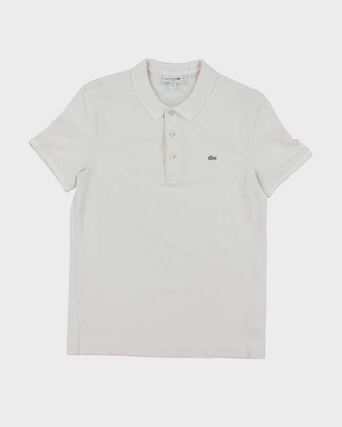 Vintage 2000's Lacoste Small Silver Croc Polo Shirt - M