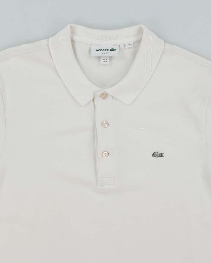 Vintage 2000's Lacoste Small Silver Croc Polo Shirt - M
