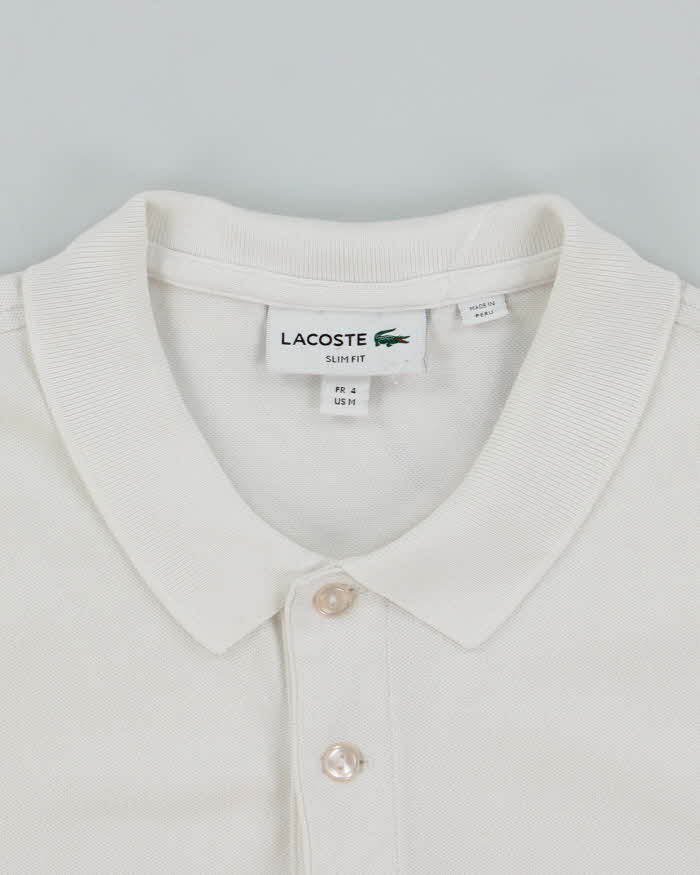 Vintage 2000's Lacoste Small Silver Croc Polo Shirt - M