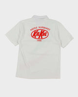 Vintage KitKat Patterned Polo Shirt - L