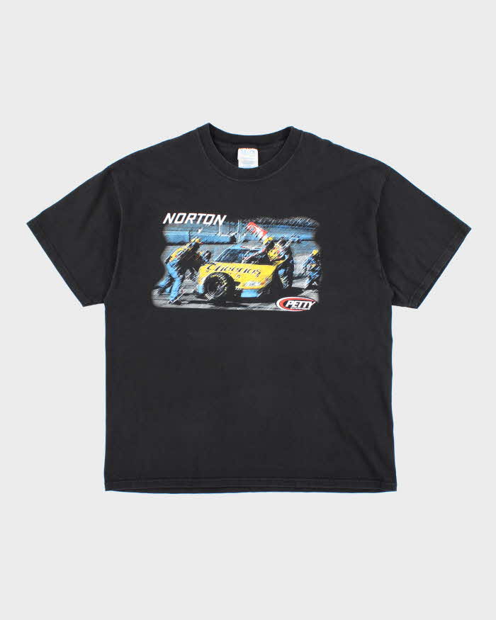 Vintage Y2K Norton Car Racing Graphic T-Shirt - XL