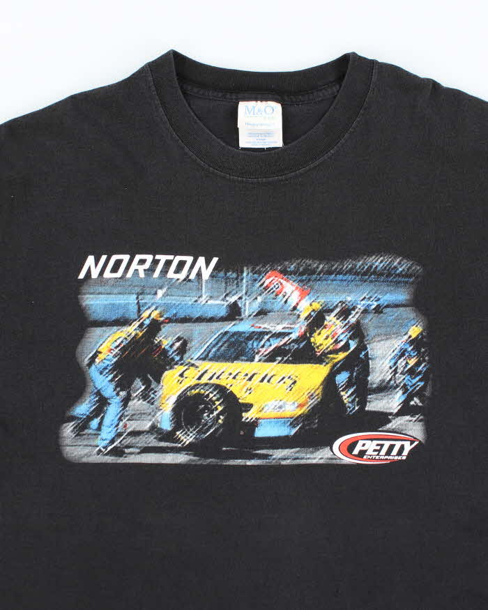 Vintage Y2K Norton Car Racing Graphic T-Shirt - XL