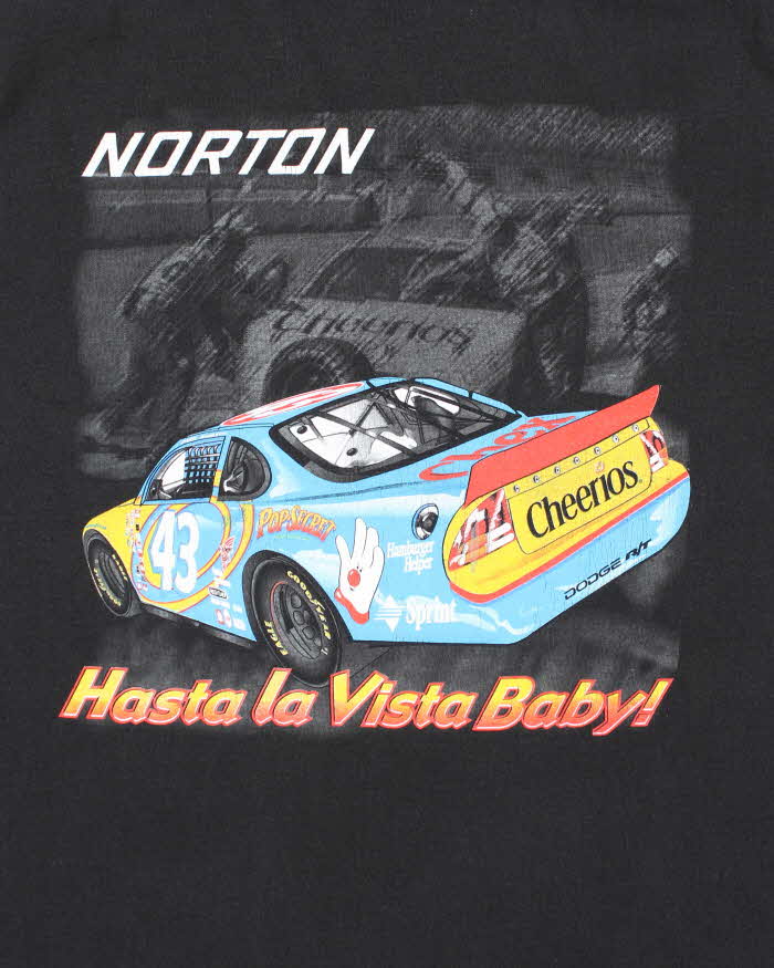 Vintage Y2K Norton Car Racing Graphic T-Shirt - XL