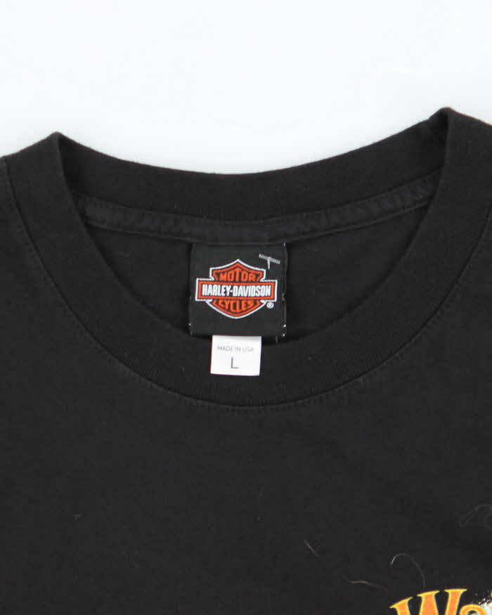 Vintage Harley Davidson Waikiki Biker Graphic T-Shirt - L