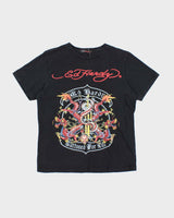 Vintage Y2K Ed Hardy Tattoo Graphic T-Shirt - L