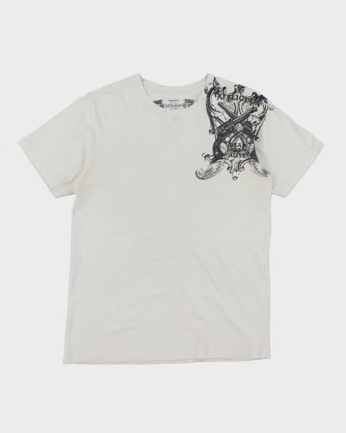 Vintage Y2K Affliction Gothic Graphic T-Shirt - M