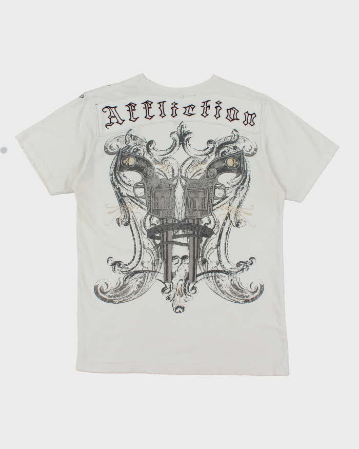 Vintage Y2K Affliction Gothic Graphic T-Shirt - M