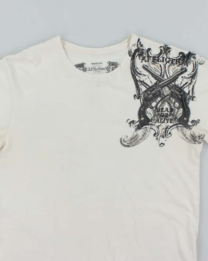 Vintage Y2K Affliction Gothic Graphic T-Shirt - M