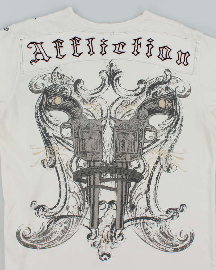 Vintage Y2K Affliction Gothic Graphic T-Shirt - M
