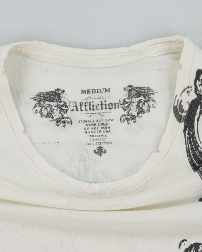 Vintage Y2K Affliction Gothic Graphic T-Shirt - M
