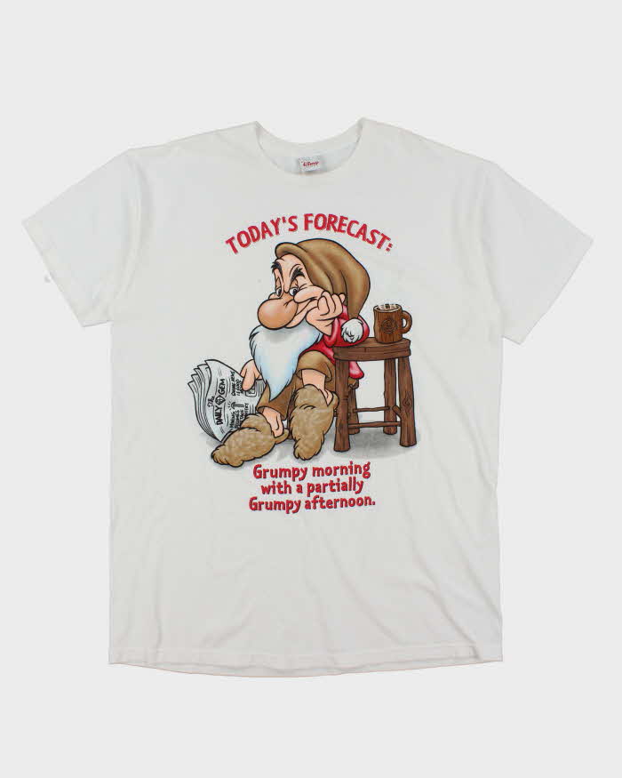 Vintage 90's Disney Grumpy Oversized Graphic T-Shirt - XXL