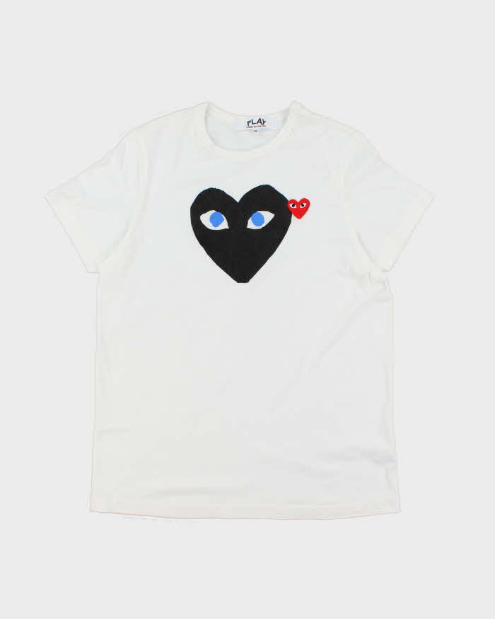 Vintage Comme Des Garcon Play Love Heart Graphic T-Shirt - M