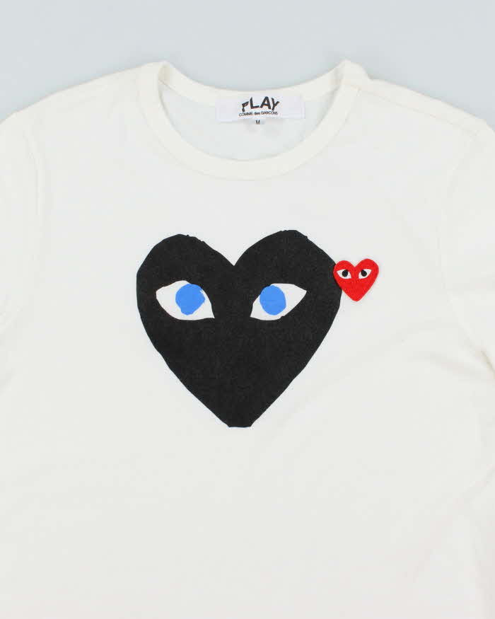 Vintage Comme Des Garcon Play Love Heart Graphic T-Shirt - M