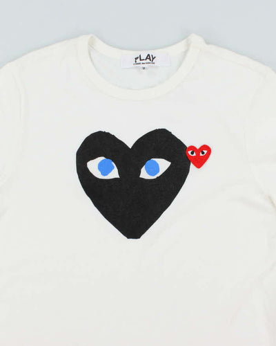 Vintage Comme Des Garcon Play Love Heart Graphic T-Shirt - M